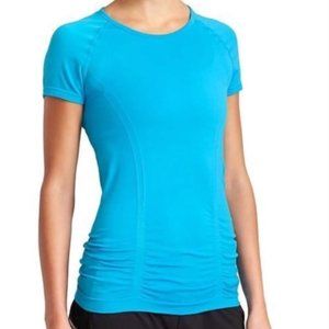 ATHLETA Fastest Track Tee blue workout top NWT